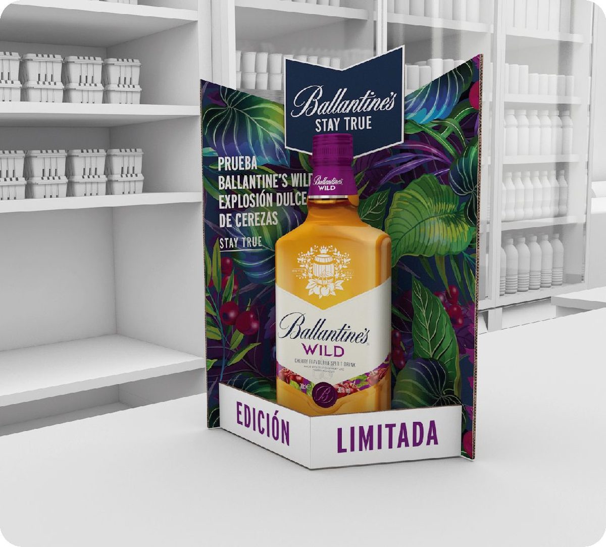 Exhibidor Ballantine's Wild edición limitada