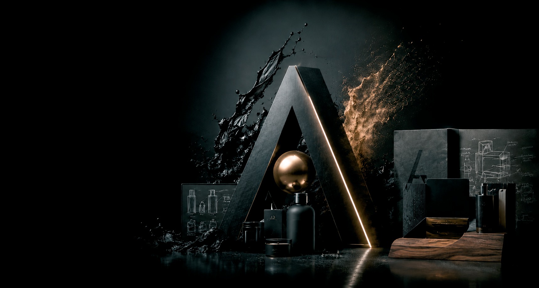 Escenografía de packaging y producción de AURO